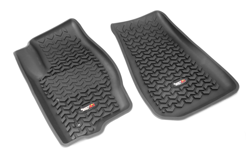 Jeep Compass Floor Liners - Front - Rugged Ridge - Rugged Ridge All Terrain - Black - `07-`17